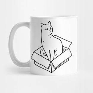 Cat in a box Mug
